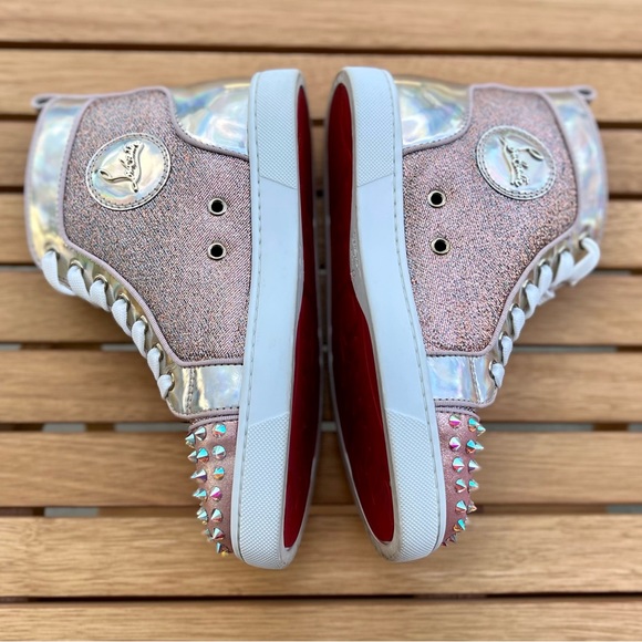 Christian Louboutin Sneakers w/ Swarovski Crystals - Picture 4 of 9